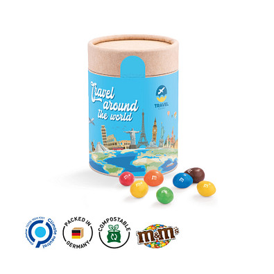 Papierdose Eco Maxi mit M&M´s Peanuts, inkl. Druck