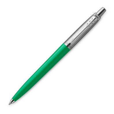 PARKER Kugelschreiber Jotter Recycled, blaue Mine, grün/silber