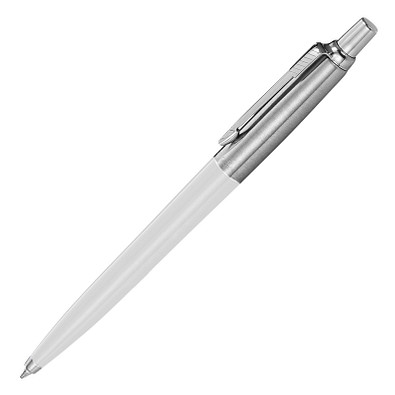 PARKER Kugelschreiber Jotter Recycled, blaue Mine, weiß/silber