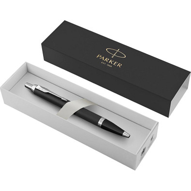 Parker IM Essential Kugelschreiber, blaue Mine, schwarz-matt