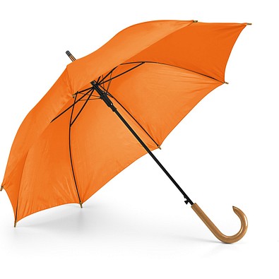 PATTI. Regenschirm aus 190T-Polyester mit automatischer Öffnung, Orange