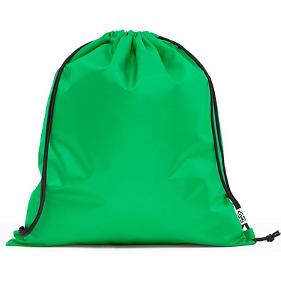 PEMBA. Turnbeutel aus 190T Polyester aus recyceltem (100% rPET), Grün