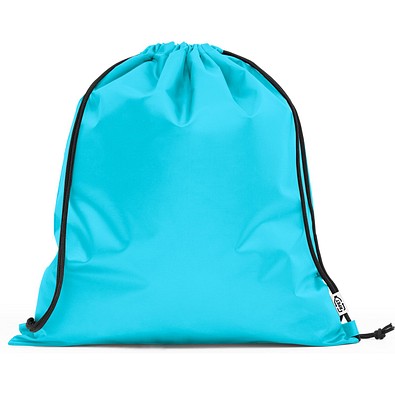 PEMBA. Turnbeutel aus 190T Polyester aus recyceltem (100% rPET), Hellblau