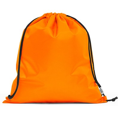 PEMBA. Turnbeutel aus 190T Polyester aus recyceltem (100% rPET), Orange