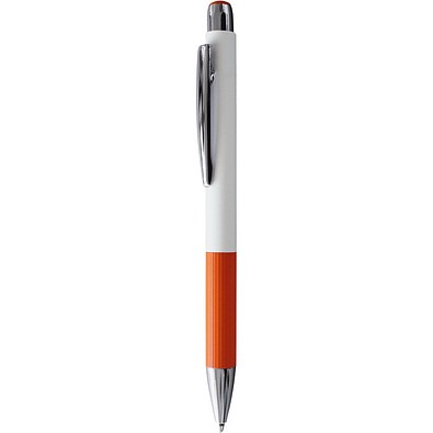 PENKO® Voll-Metall-Kugelschreiber LA GRACIOSA, weiß/orange
