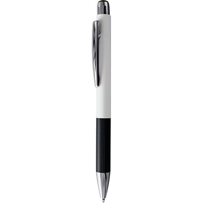 PENKO® Voll-Metall-Kugelschreiber LA GRACIOSA, weiß/schwarz