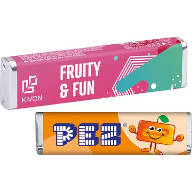 PEZ Bonbonriegel, Orange, inkl. Druck