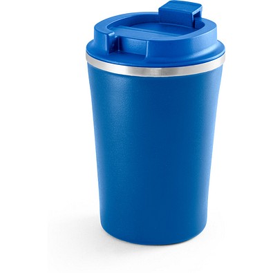 PHELPS. Reisebecher aus Edelstahl und PP 470 ml, Blau
