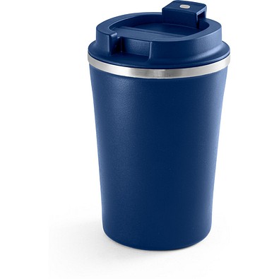 PHELPS. Reisebecher aus Edelstahl und PP 470 ml, Dunkelblau