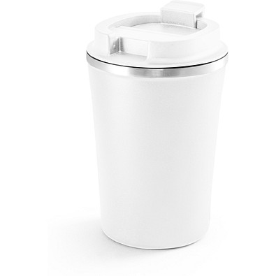 PHELPS. Reisebecher aus Edelstahl und PP 470 ml, Weiß