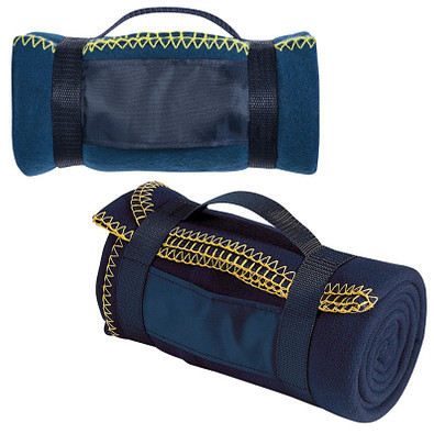 Picknick-Fleece-Decke Softy, dunkelblau