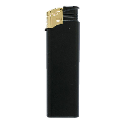 Piezo Feuerzeug Atomic F2, schwarz-matt/gold