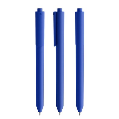 Pigra P03 Soft Touch Push Kugelschreiber, Dark Blue