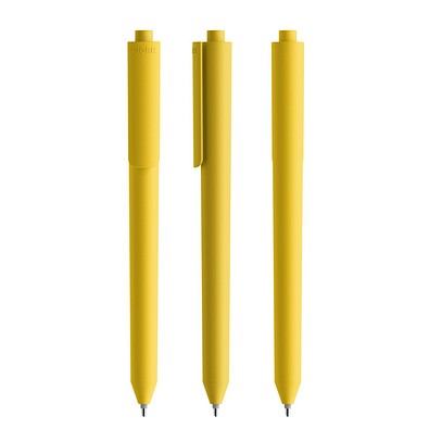 Pigra P03 Soft Touch Push Kugelschreiber, Yellow