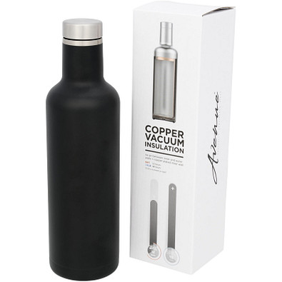 Pintol Kupfer-Vakuum Isolierflasche, 750 ml, schwarz