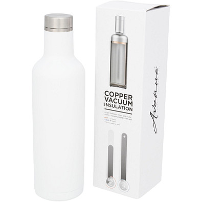 Pintol Kupfer-Vakuum Isolierflasche, 750 ml, weiß