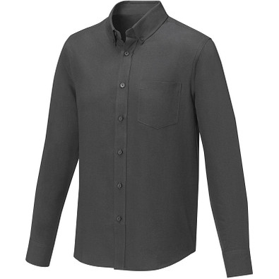 Pollux Herrenhemd mit langen Ärmeln, storm grey, 3XL