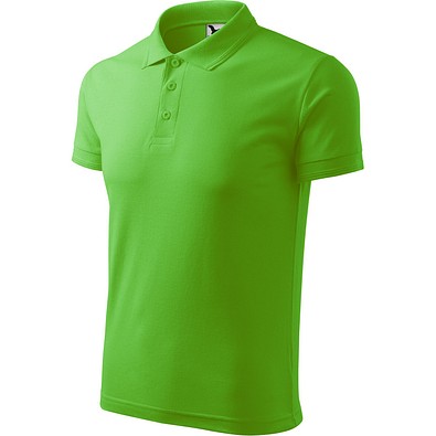 Polohemd Herren Pique Polo, 2XL, apfelgrün