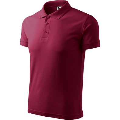 Polohemd Herren Pique Polo, 2XL, garnet
