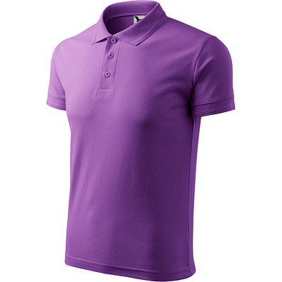 Polohemd Herren Pique Polo, 2XL, lila