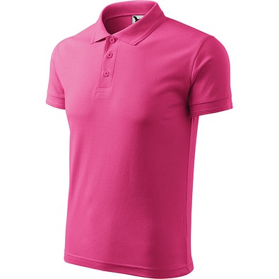 Polohemd Herren Pique Polo, 2XL, purpur