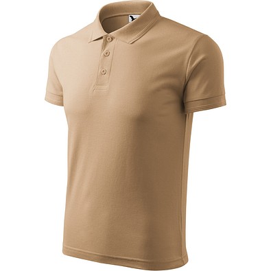 Polohemd Herren Pique Polo, 2XL, sand