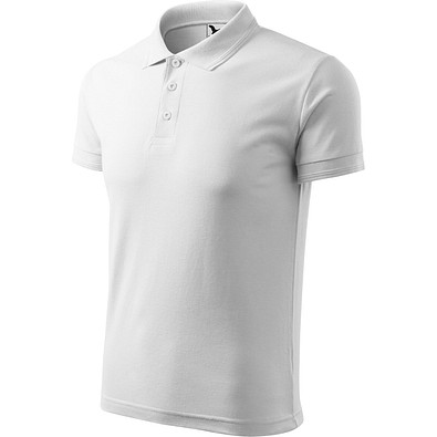 Polohemd Herren Pique Polo, 2XL, weiss