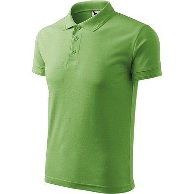 Polohemd Herren Pique Polo, S, erbsengrün