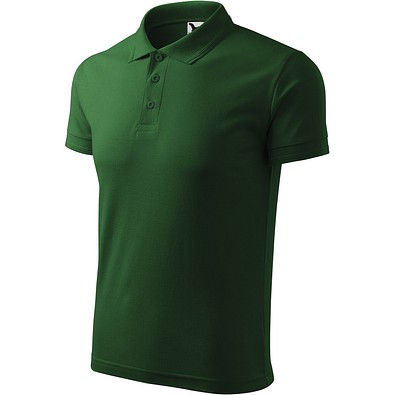 Polohemd Herren Pique Polo, XL, flaschengrün