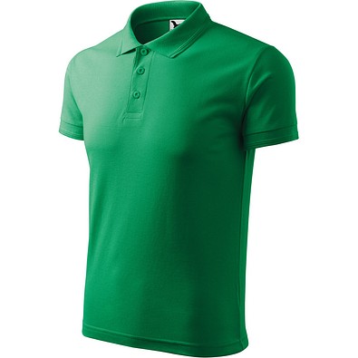 Polohemd Herren Pique Polo, XL, grasgrün