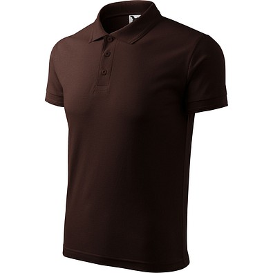 Polohemd Herren Pique Polo, XL, kaffee