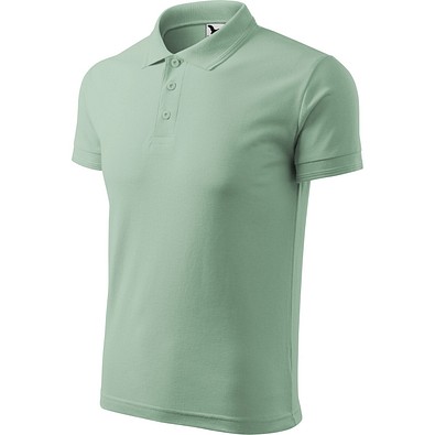 Polohemd Herren Pique Polo, XL, sage