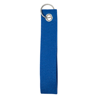 Filz Schlüsselanhänger Schlaufe mit Schlüsselring, blau