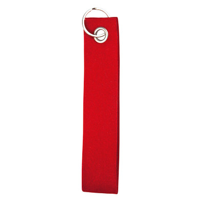 Filz Schlüsselanhänger Schlaufe mit Schlüsselring, rot