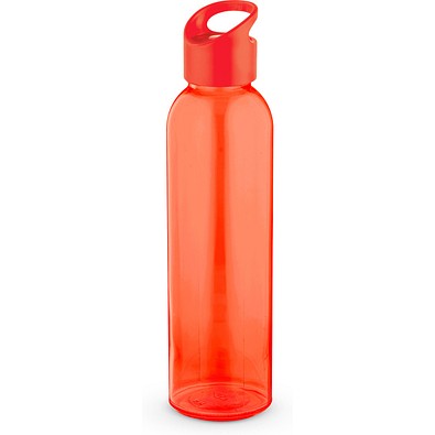 PORTIS GLASS. Glasflasche mit PP-Verschluss 500 ml, Rot