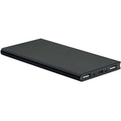 Powerbank 8.000 mAh Flat-Metal, schwarz