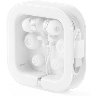 PRESLEY. In-Ear Kopfhörer mit 1.2 Meter langem USB-C-Kabel und integriertem Mikrofon aus ABS, Weiß