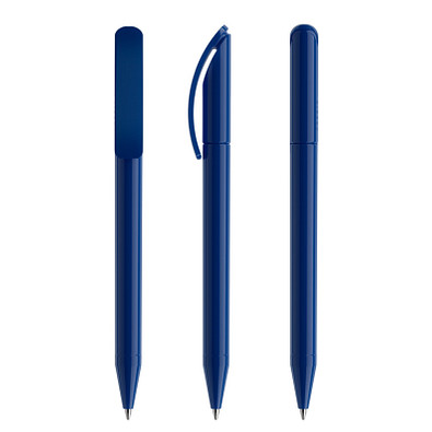 prodir® Drehkugelschreiber DS3 TPP Twist, blaue Mine, blau