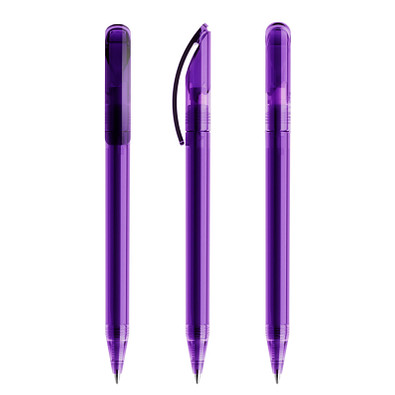 prodir® Drehkugelschreiber DS3 TTT Twist, blaue Mine, violett