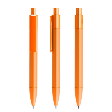 prodir® Druckkugelschreiber DS4 PMM Push, blaue Mine, orange