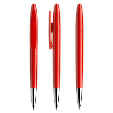 prodir® Drehkugelschreiber DS5 TPC Twist, blaue Mine, rot