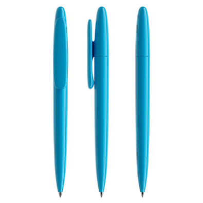 prodir® Drehkugelschreiber DS5 TPP Twist, blaue Mine, cyanblau