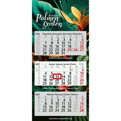 Geiger-Notes Monatskalender Profil 3 Recycling, inkl. Druck