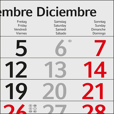 Geiger-Notes Monatskalender Profil 4 green+blue, inkl. Druck