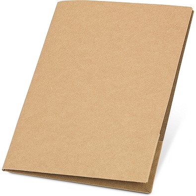 PUZO. Mappe aus 100 % Recyclingpapier A4 (400 g/m²), Natur