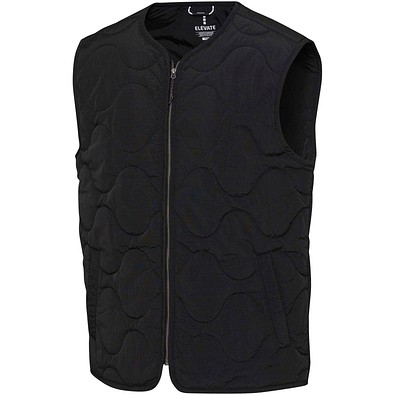 Quarz GRS-recycelte Thermoweste Unisex, schwarz, 2XS