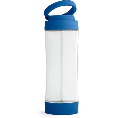 QUINTANA. Sportflasche aus Glas mit PP-Verschluss 390 ml, Königsblau