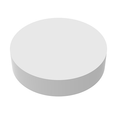Radiergummi Rund, weiss