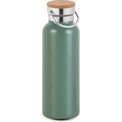 RAGNAR. Trinkflasche aus Edelstahl (36% recycelt) (570 mL), doppelwandig und vakuumisoliert, Khaki
