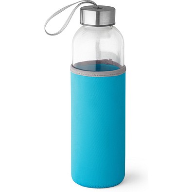 RAISE. Glas und Edelstahl Sportflasche 520 mL, Hellblau